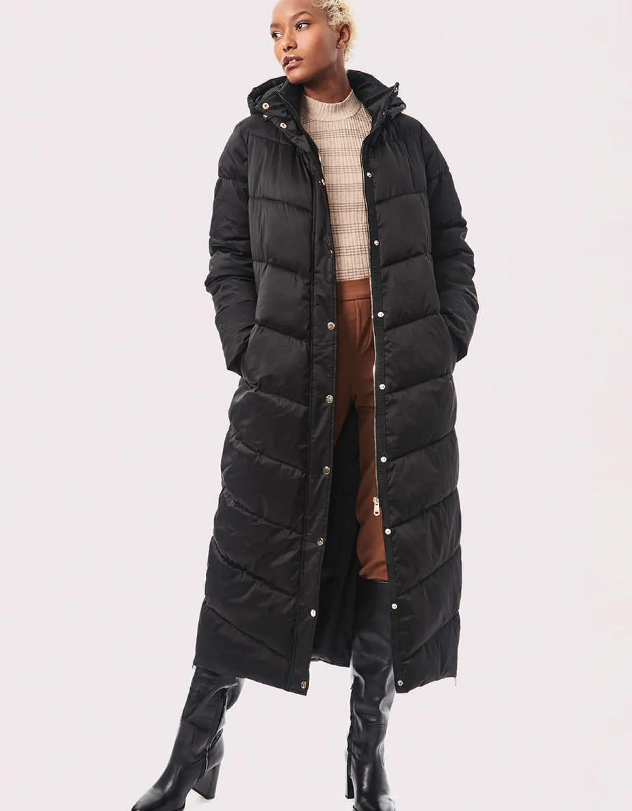 Bernardo Fashions Astoria Long Winter Puffer Coat>Women Heavy Winter Coats