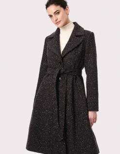 Bernardo Fashions Barcelona Belted Coat>Women Wool
