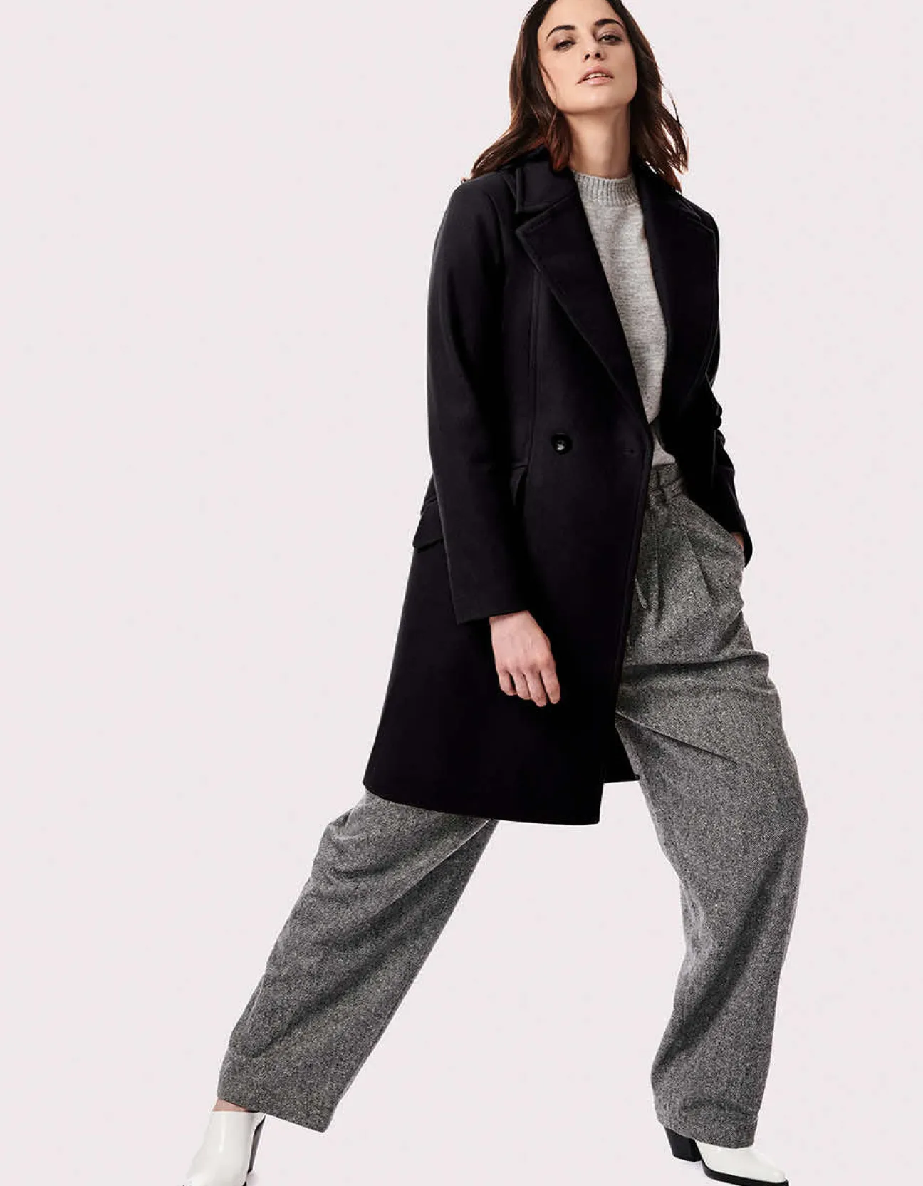 Bernardo Fashions Bond Street Business Coat>Women Wool
