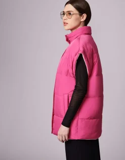 Bernardo Fashions Breast Cancer Awareness Reversible Puffer Vest>Women Vests