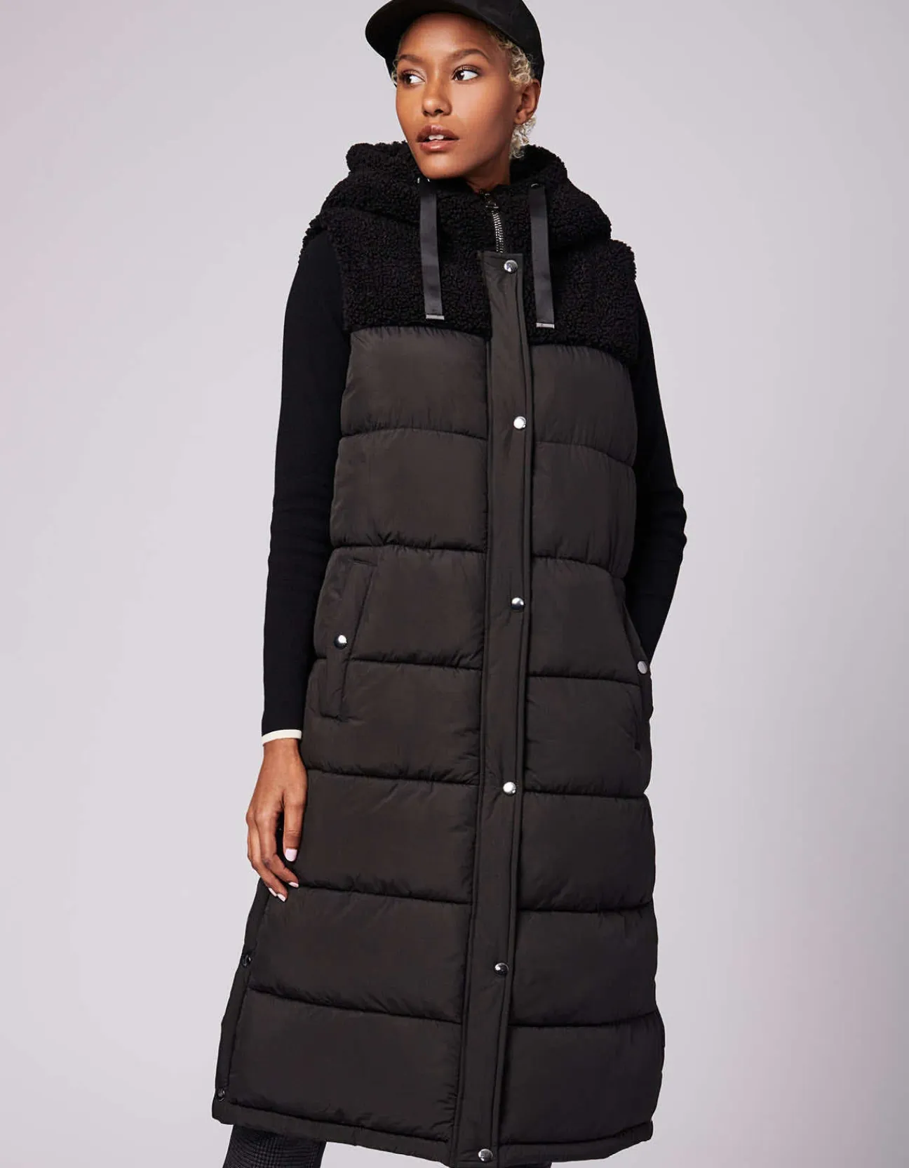 Bernardo Fashions Breckenridge Long Puffer Vest>Women Vests
