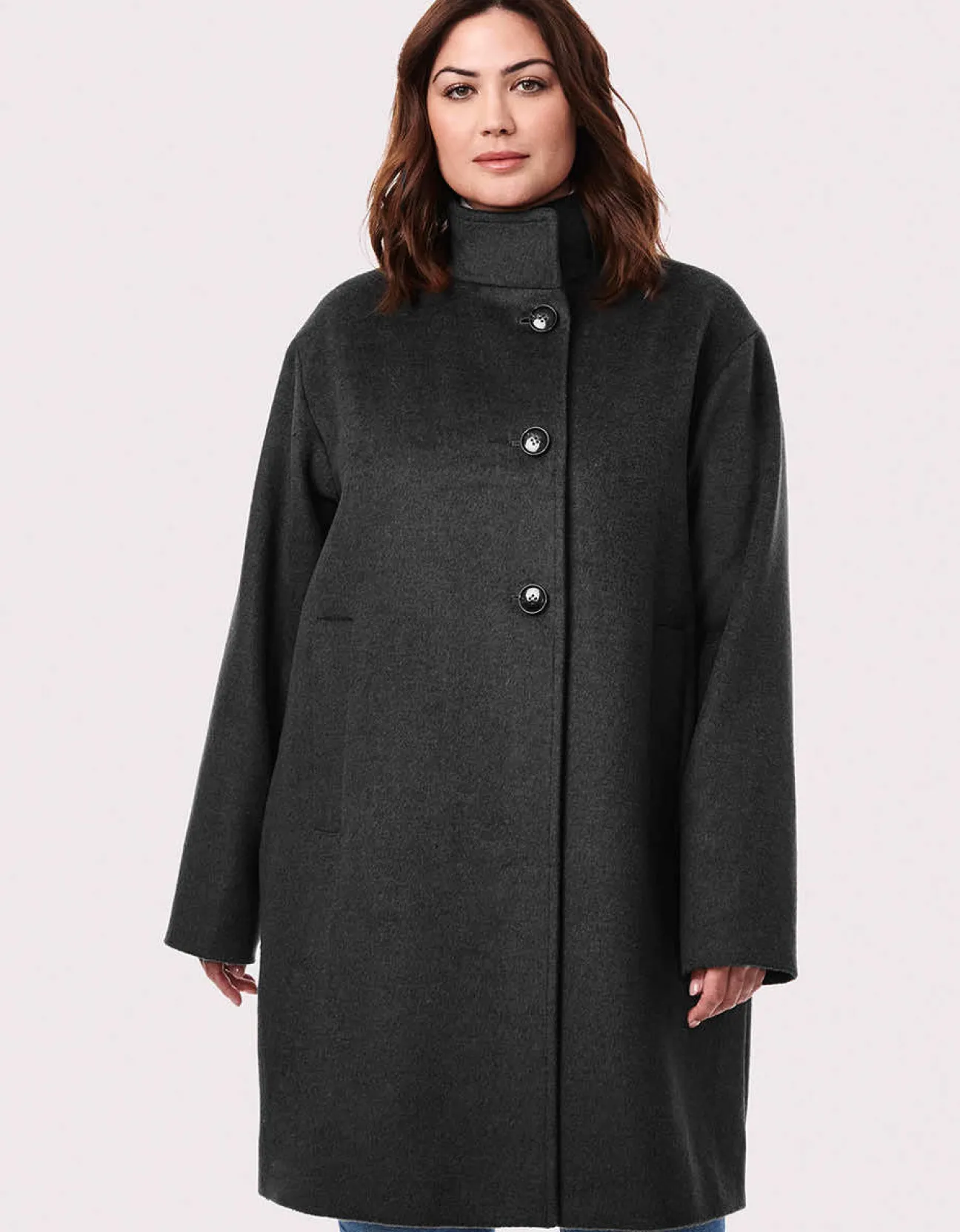 Bernardo Fashions Camelot Wool Coat - Curve>Women Wool