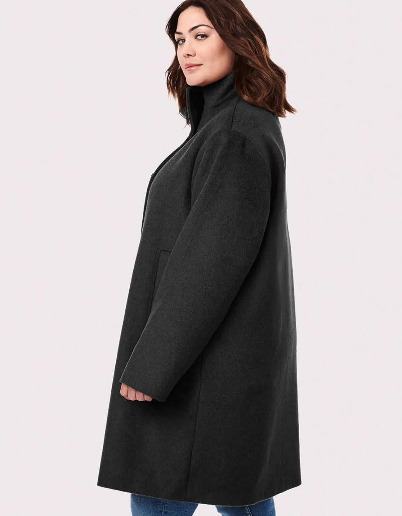 Bernardo Fashions Camelot Wool Coat - Curve>Women Wool