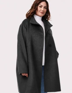 Bernardo Fashions Camelot Wool Coat - Curve>Women Wool