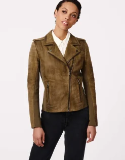 Bernardo Fashions City Edge Moto Leather Jacket>Women Leather