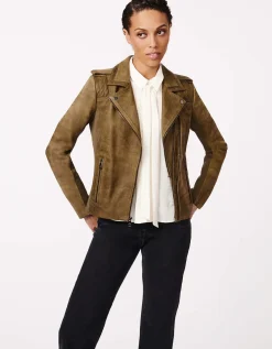 Bernardo Fashions City Edge Moto Leather Jacket>Women Leather