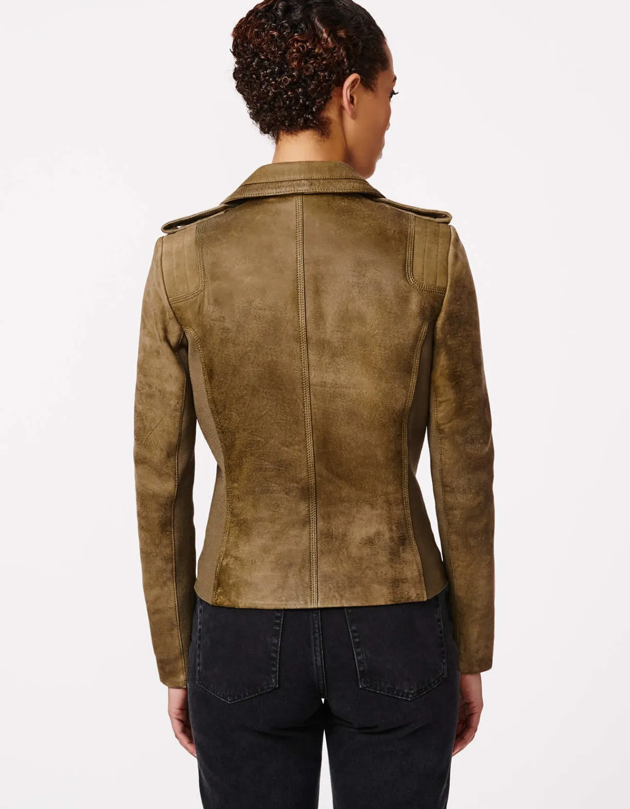 Bernardo Fashions City Edge Moto Leather Jacket>Women Leather