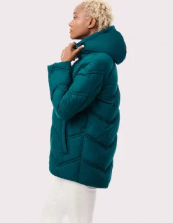 Bernardo Fashions Classic Chevron Puffer Jacket>Women Jackets