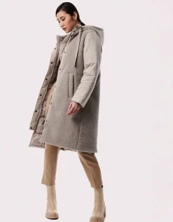 Bernardo Fashions Creative Combo Vegan Fur Puffer Walker>Women Vegan Fur