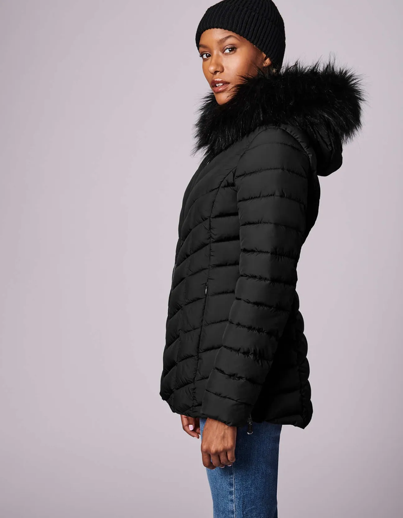 Bernardo Fashions Denali Versatile Vegan Fur Puffer Jacket>Women Walkers