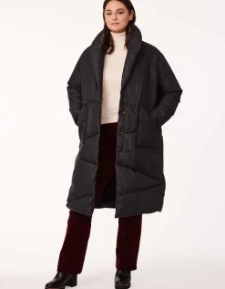 Bernardo Fashions District Drama Long Belted Puffer Coat - Curve>Women Heavy Winter Coats
