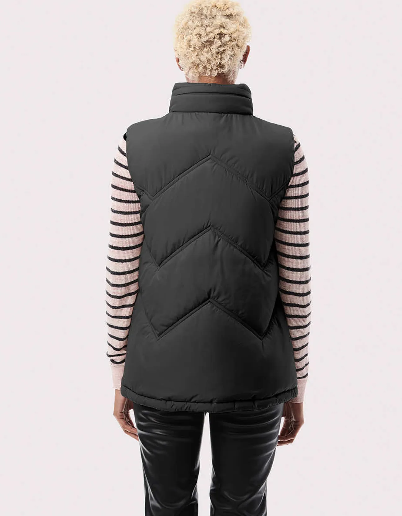 Bernardo Fashions Easy Chevron Puffer Vest>Women Vests