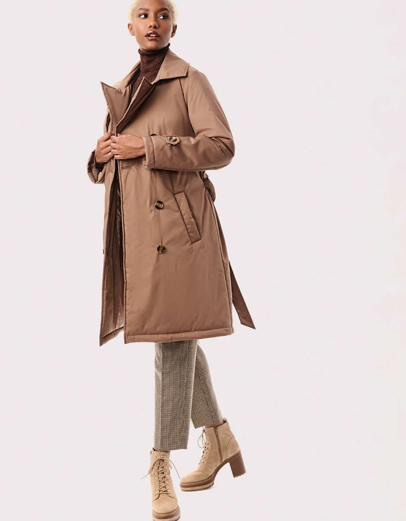 Bernardo Fashions Effortless Belted Puffer Coat>Women Rain Or Shine