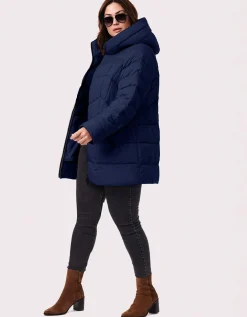 Bernardo Fashions Fab Funnel Quilted Puffer Jacket - Curve>Women Jackets