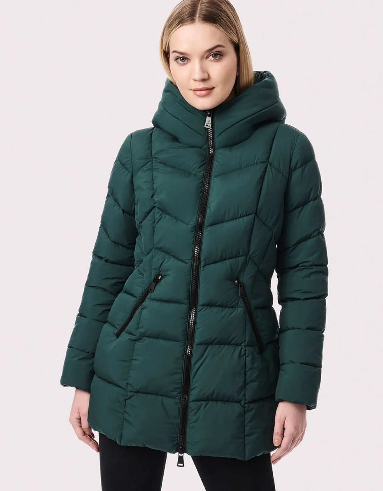 Bernardo Fashions Fab Funnel Quilted Puffer Jacket>Women Jackets