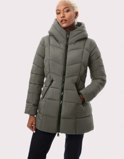 Bernardo Fashions Fab Funnel Quilted Puffer Jacket>Women Jackets