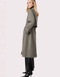 Bernardo Fashions Getaway Belted Long Rain Coat>Women Rain Or Shine