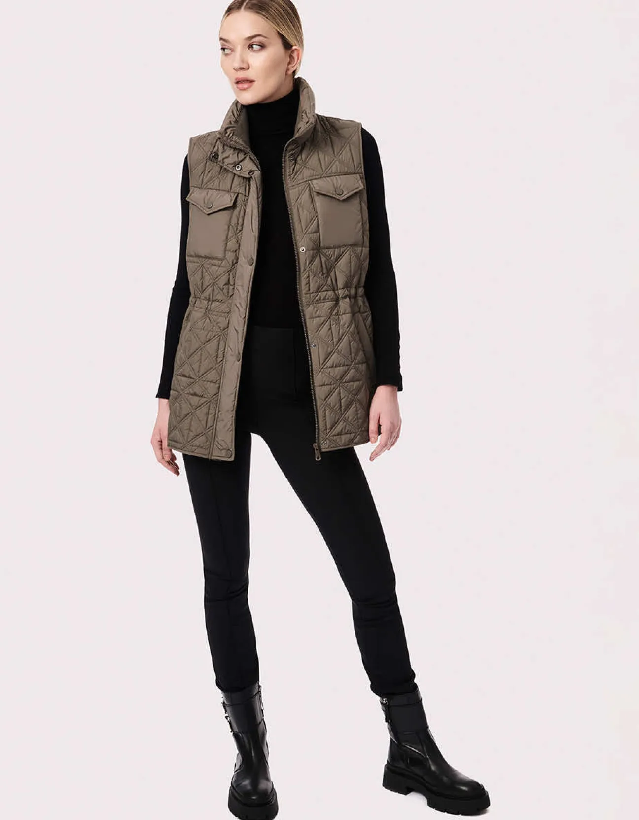 Bernardo Fashions Glamp Utility Puffer Vest>Women Vests
