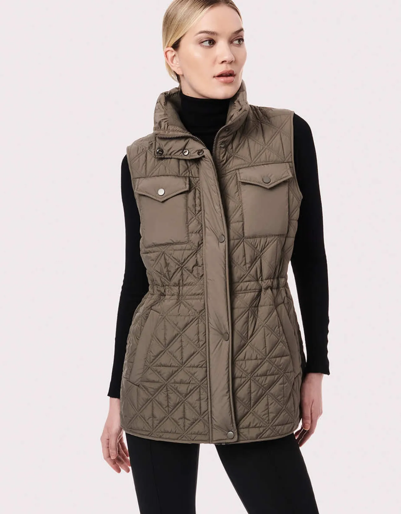 Bernardo Fashions Glamp Utility Puffer Vest>Women Vests