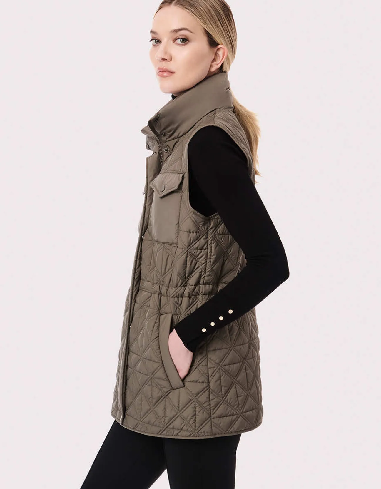 Bernardo Fashions Glamp Utility Puffer Vest>Women Vests