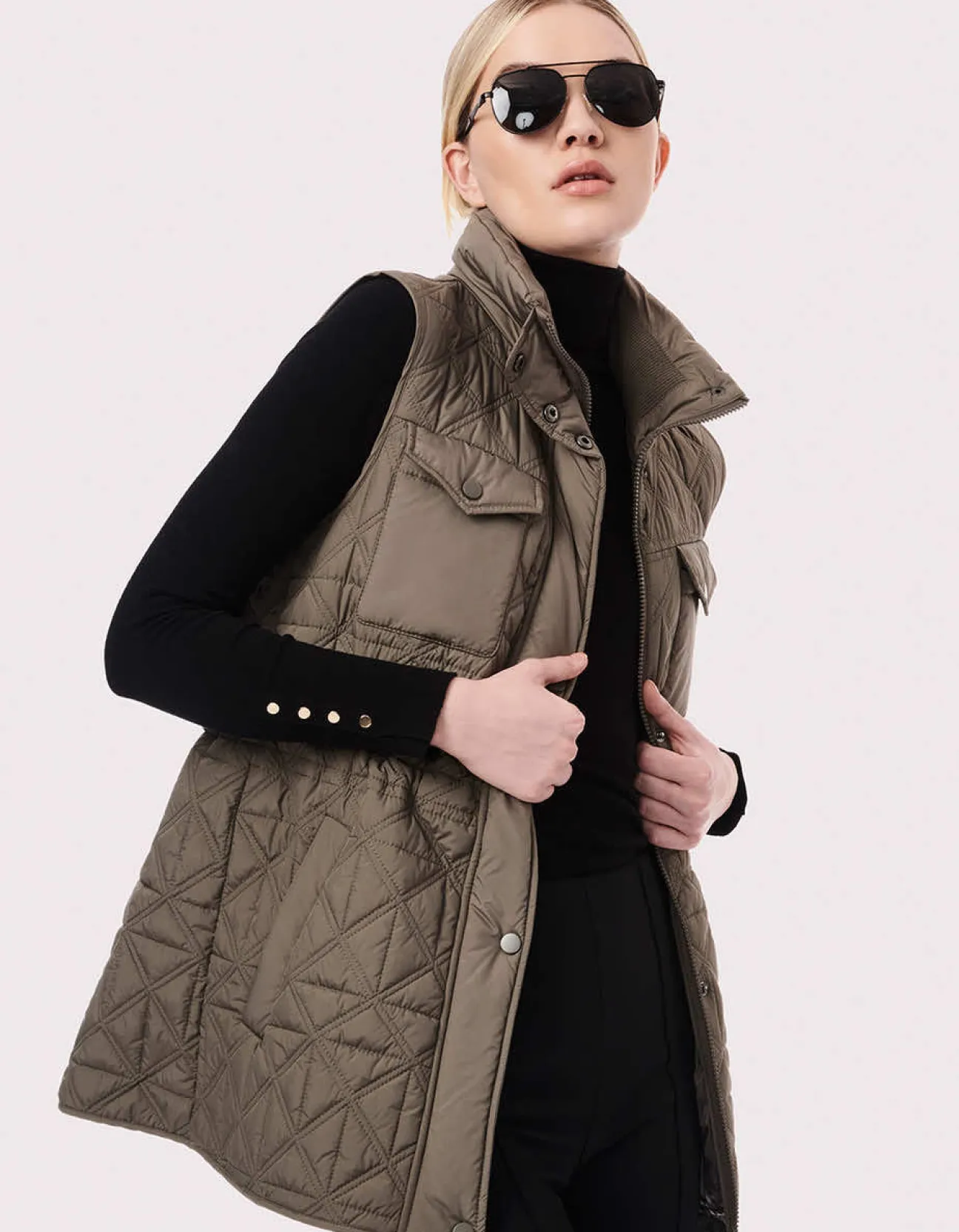 Bernardo Fashions Glamp Utility Puffer Vest>Women Vests