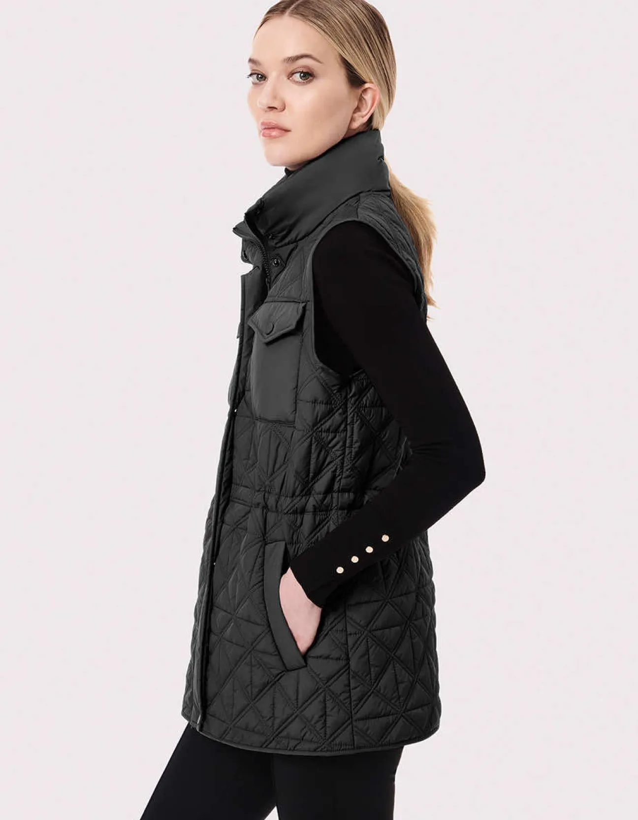 Bernardo Fashions Glamp Utility Puffer Vest>Women Vests
