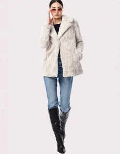 Bernardo Fashions Hygge Chic Vegan Fur Jacket>Women Vegan Fur