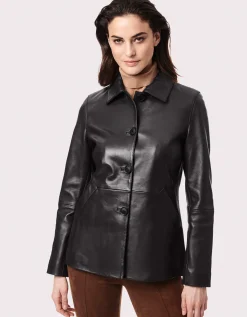 Bernardo Fashions Lincoln Road Leather Jacket>Women Leather