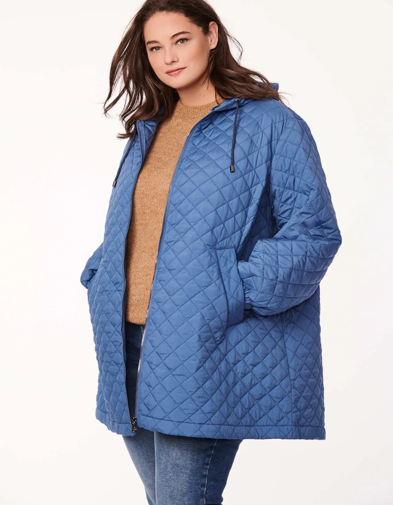 Bernardo Fashions Lite Quilted Coat - Curve>Women Walkers