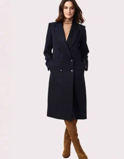 Bernardo Fashions London Long Vegan-Wool Coat>Women Wool