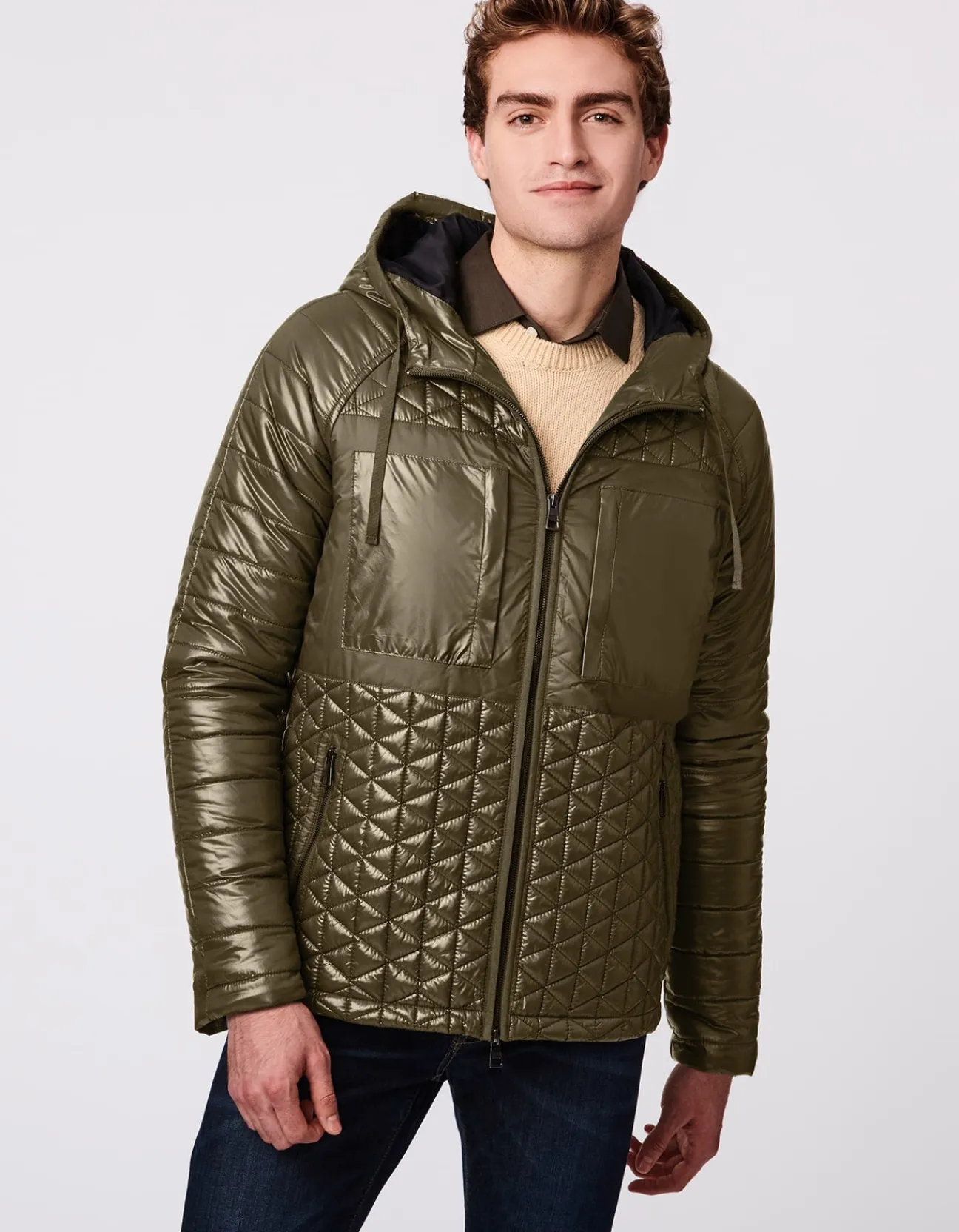 Bernardo Fashions Men'S City Hooded Puffer Jacket>Men Men