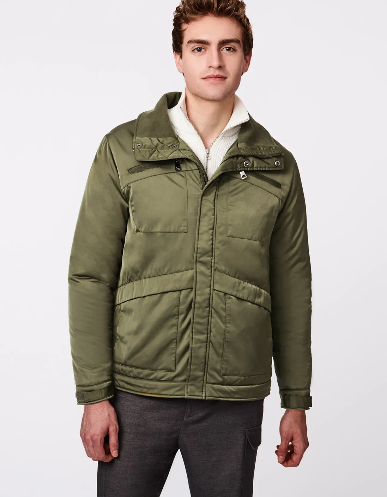 Bernardo Fashions Men'S Utility Shine Active Puffer Jacket>Men Men
