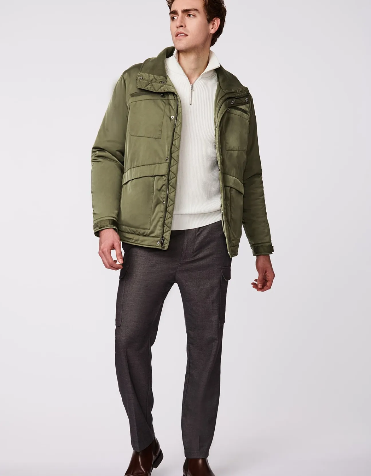 Bernardo Fashions Men'S Utility Shine Active Puffer Jacket>Men Men