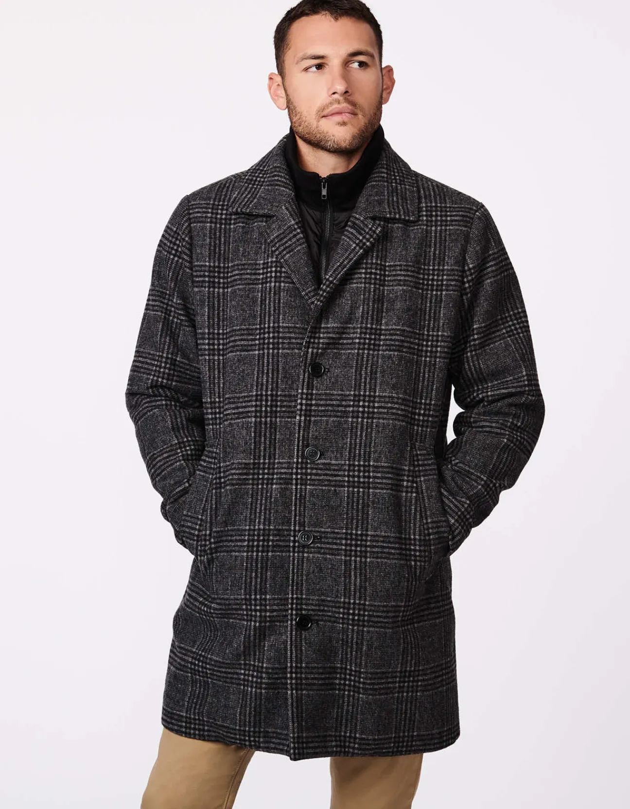 Bernardo Fashions Men'S Versatile Valley Wool Coat>Men Men