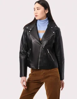 Bernardo Fashions Moto City Genuine Leather Jacket>Women Leather