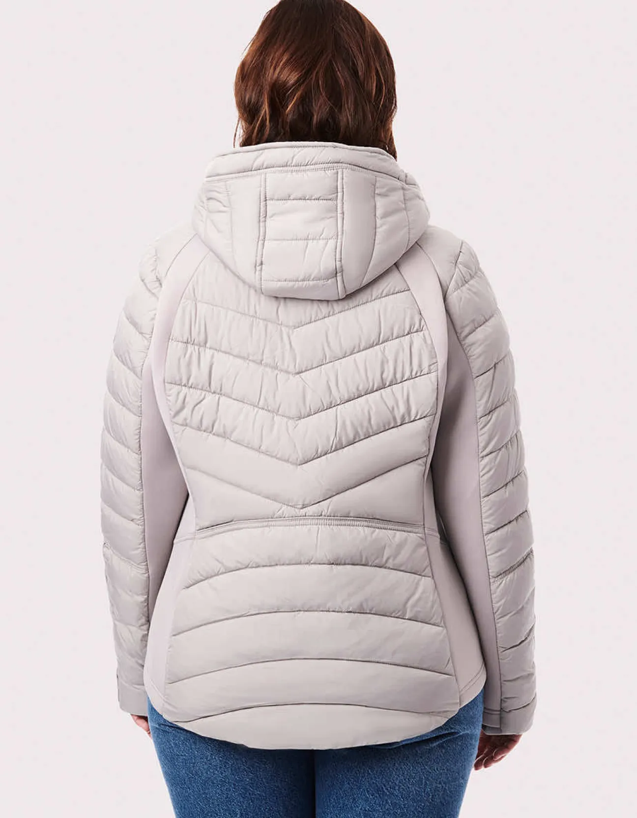 Bernardo Fashions Neo Active Double Up Hooded Puffer - Curve>Women Performance
