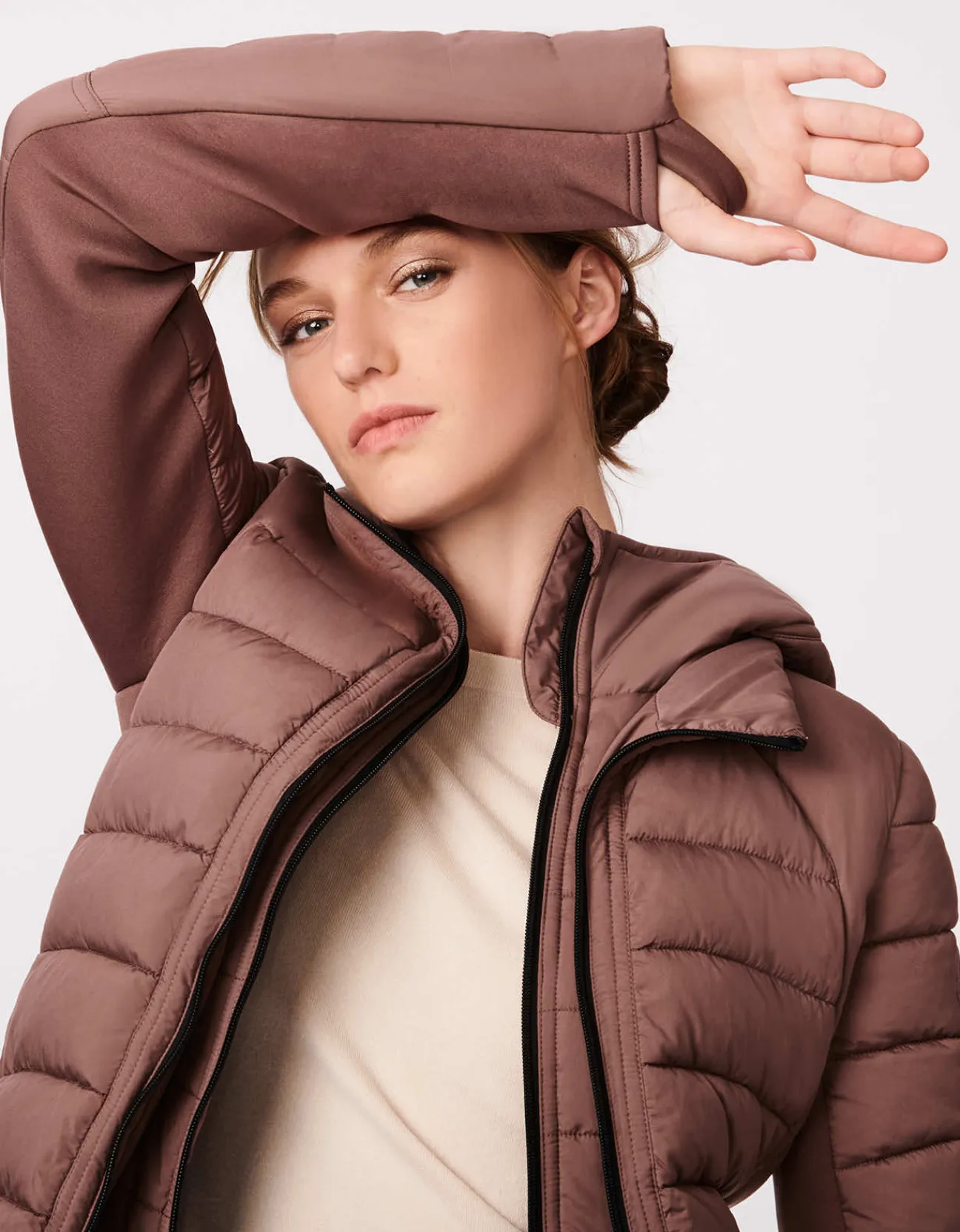 Bernardo Fashions Neo Active Double Up Hooded Puffer>Women Performance