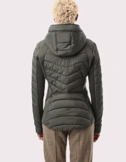 Bernardo Fashions Neo Active Double Up Hooded Puffer>Women Jackets