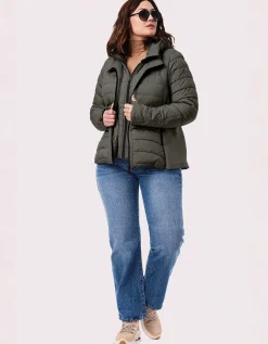 Bernardo Fashions Neo Active Double Up Hooded Puffer - Curve>Women Jackets
