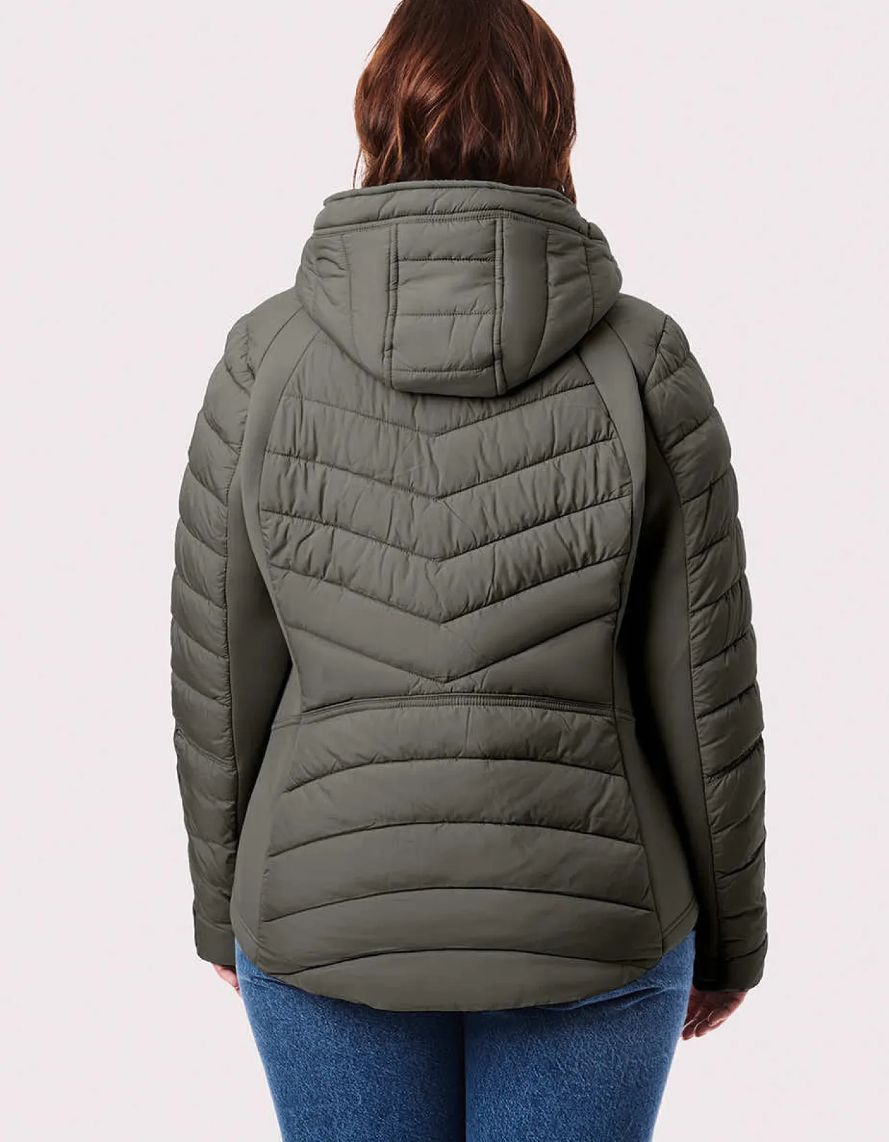 Bernardo Fashions Neo Active Double Up Hooded Puffer - Curve>Women Jackets