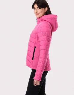 Bernardo Fashions Neo Active Double Up Hooded Puffer>Women Jackets