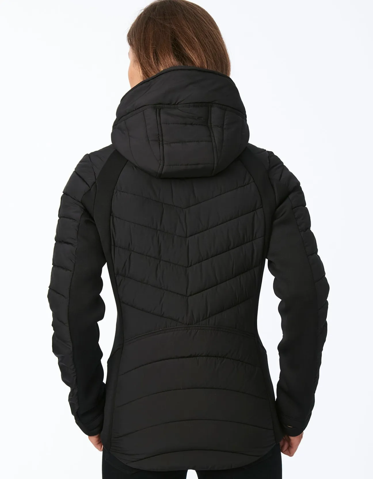 Bernardo Fashions Neo Active Double Up Hooded Puffer>Women Jackets