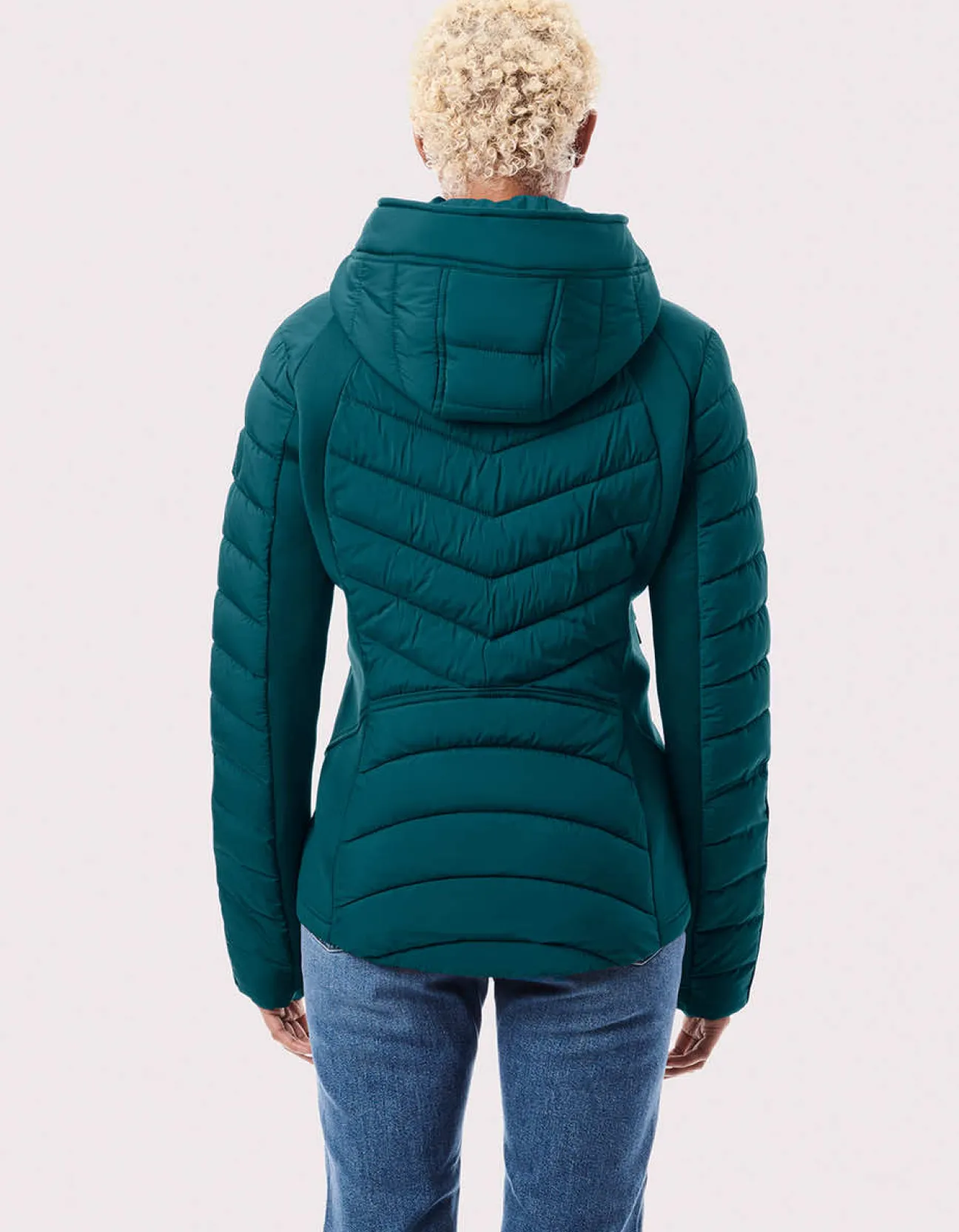 Bernardo Fashions Neo Active Double Up Hooded Puffer>Women Jackets