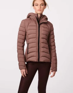 Bernardo Fashions Neo Active Double Up Hooded Puffer>Women Jackets