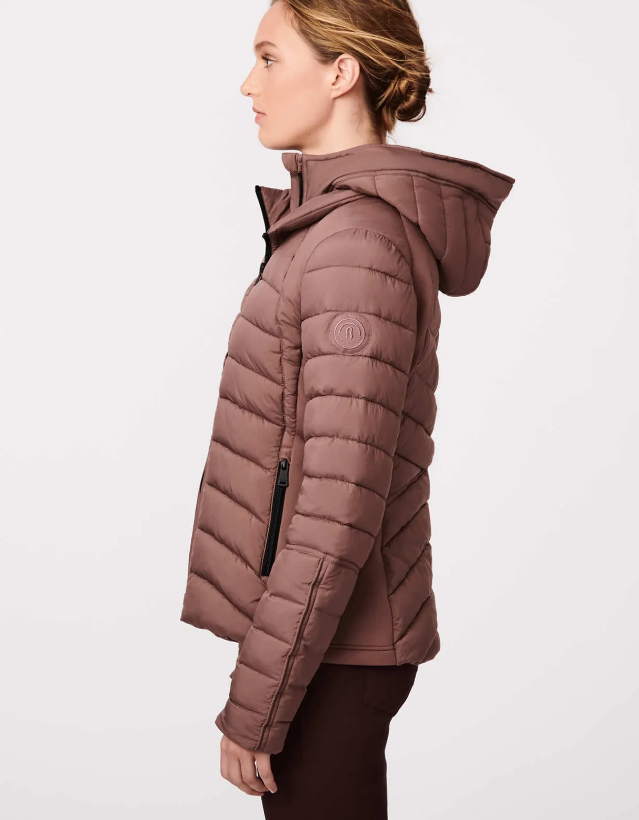 Bernardo Fashions Neo Active Double Up Hooded Puffer>Women Jackets