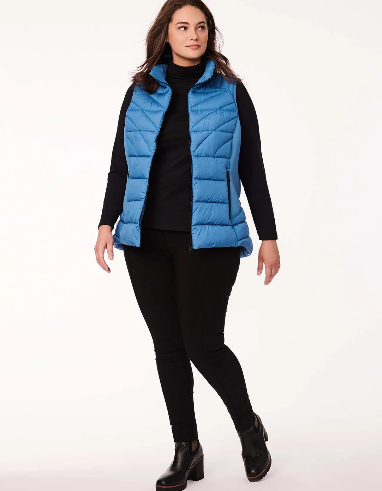 Bernardo Fashions Neo Active Sport Puffer Vest - Curve>Women Vests
