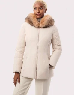 Bernardo Fashions Nordic Vegan Fur Trim Puffer Jacket>Women Jackets