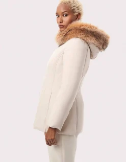 Bernardo Fashions Nordic Vegan Fur Trim Puffer Jacket>Women Jackets