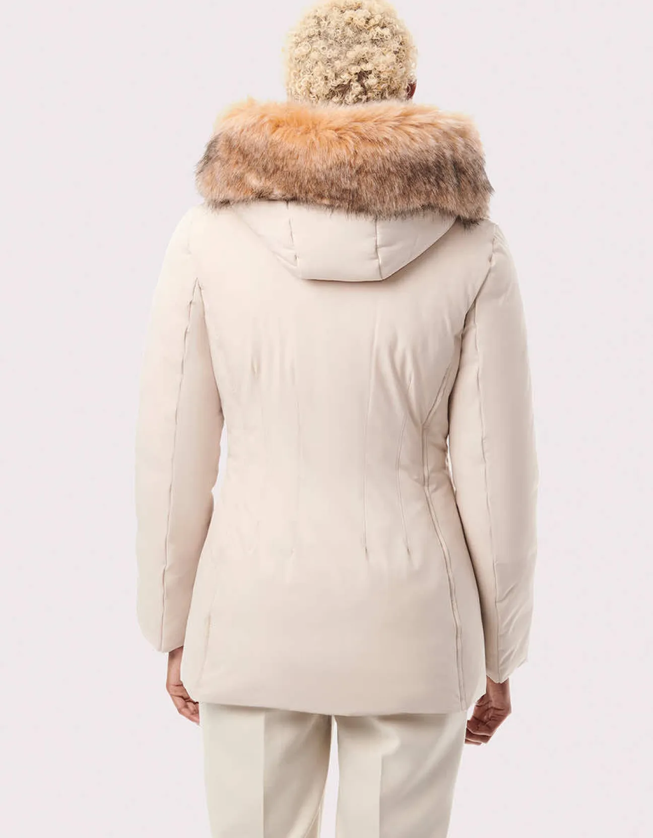 Bernardo Fashions Nordic Vegan Fur Trim Puffer Jacket>Women Jackets