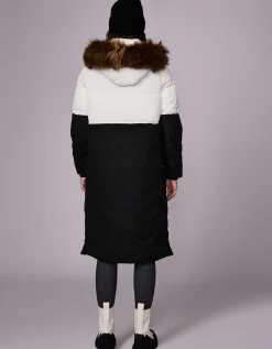 Bernardo Fashions Outdoorsy Wool Combo Puffer Coat>Women Long Coats